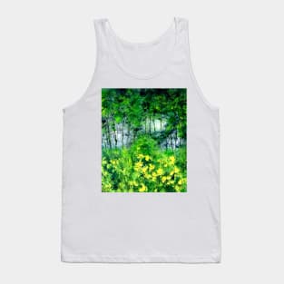 Lush Green Forest acrylic painting Tank Top